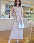 Casual Sleeveless Vest With Mid Length Skirts Sets